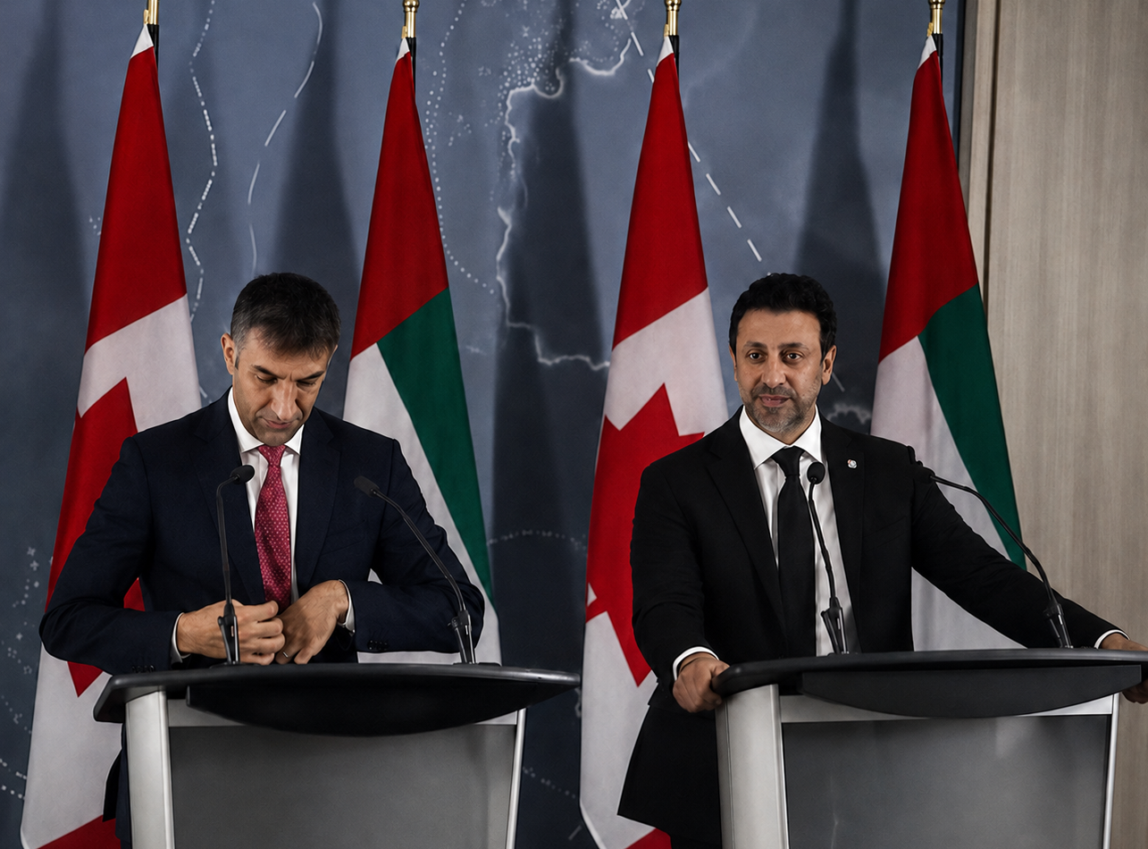 Canada–Émirats arabes unis : les ministres Maninder Sidhu et Thani bin Ahmed Al Zeyoudi annoncent l’accord commercial…