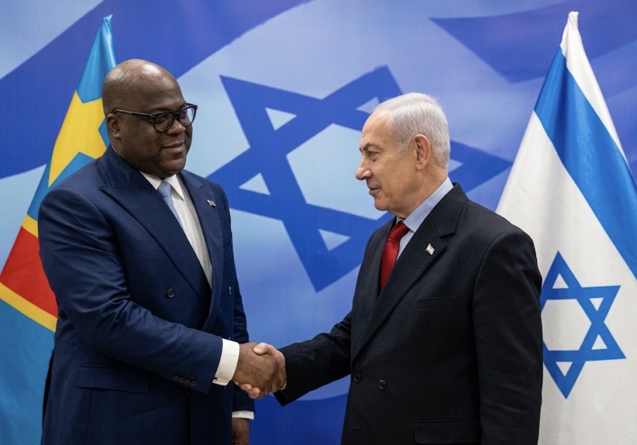 Le président de la République démocratique du Congo, Félix Antoine Tshisekedi, en visite à Jérusalem.